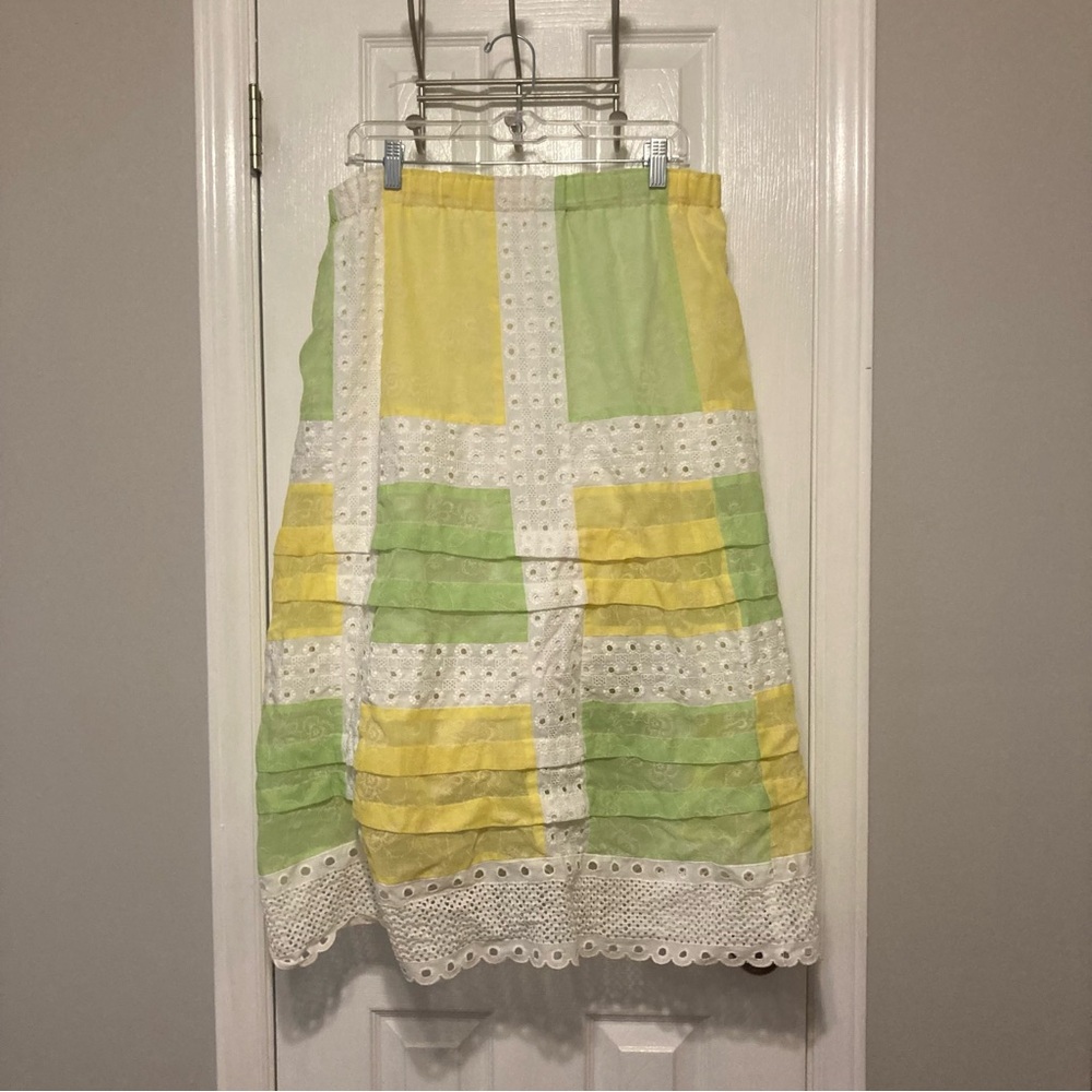 Vintage 70s Mr Hank Patchwork Prairie Style Skirt